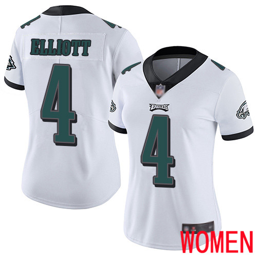 Women Philadelphia Eagles 4 Jake Elliott White Vapor Untouchable NFL Jersey Limited Player Football